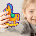 3D Pen with Cute Molds and Plastic Strings with Rechargable Battery
