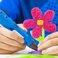 3D Pen with Cute Molds and Plastic Strings with Rechargable Battery