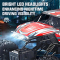 1:12 Monster Truck Metal Alloy with Rechargable Battery Smoke Music and Lights - Tafeen Toys