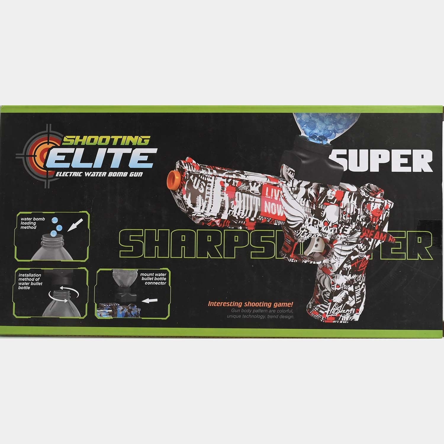 High Pressure Gel Blaster Pistol Toy for Kids with Rechargable Battery
