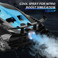 Black and blue toy car with nitro boost spray effect, Tafeen Toys product