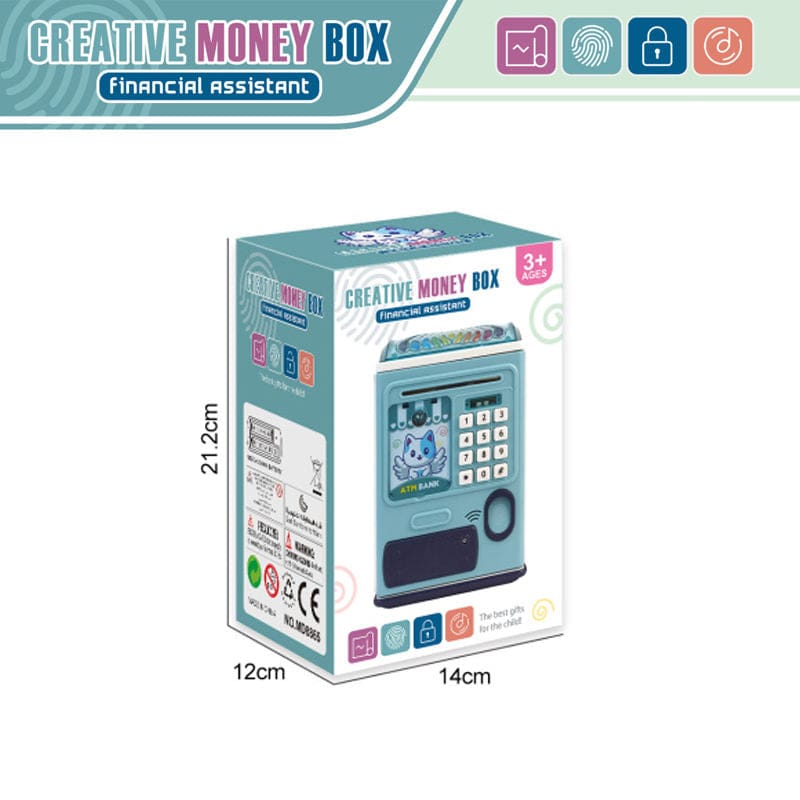 Baby ATM Machine Toy with Lights & Sounds Educational Money Saving Toy for Kids - Tafeen Toys