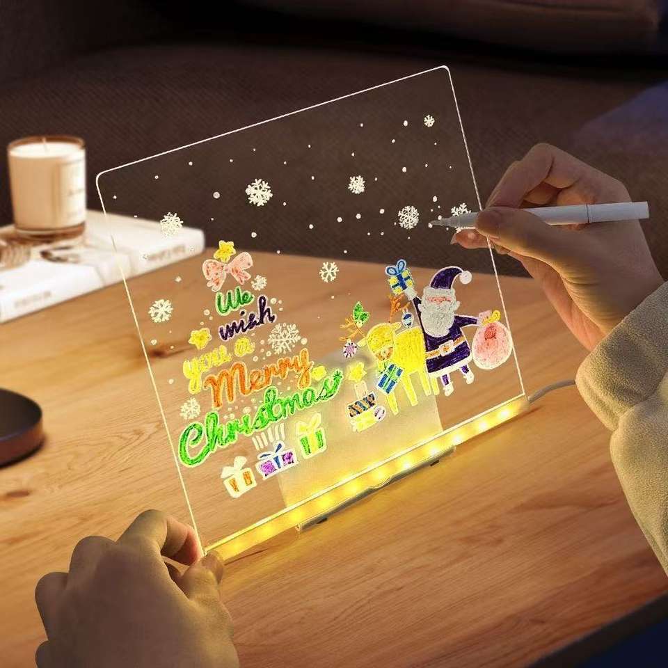 LED Light Acrylic Magic Board for Kids